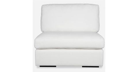 Uttermost 23854-A Refuge 40" Wide Polyester Sectional Armless Sofa ... inside Uttermost Refuge Armless Sand Sofa